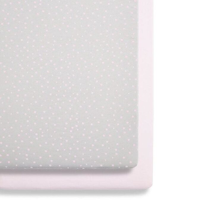 Set Hoeslakentjes Wieg/Co-Sleeper - Pink Spot - Snüzpod