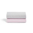 Set Hoeslakentjes Wieg/Co-Sleeper - Pink Spot - Snüzpod