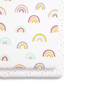 Set Hoeslakentjes Wieg/Co-Sleeper - Rainbow - Snüzpod