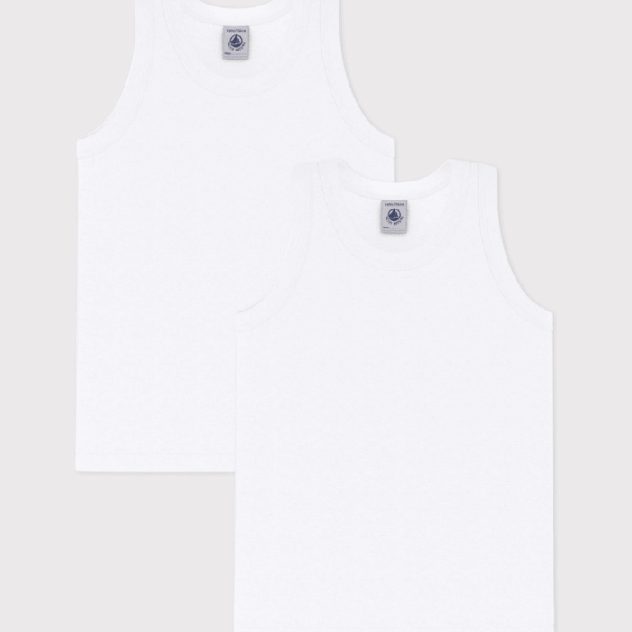 Set Kinderhemdjes Jongen - Wit - Petit Bateau