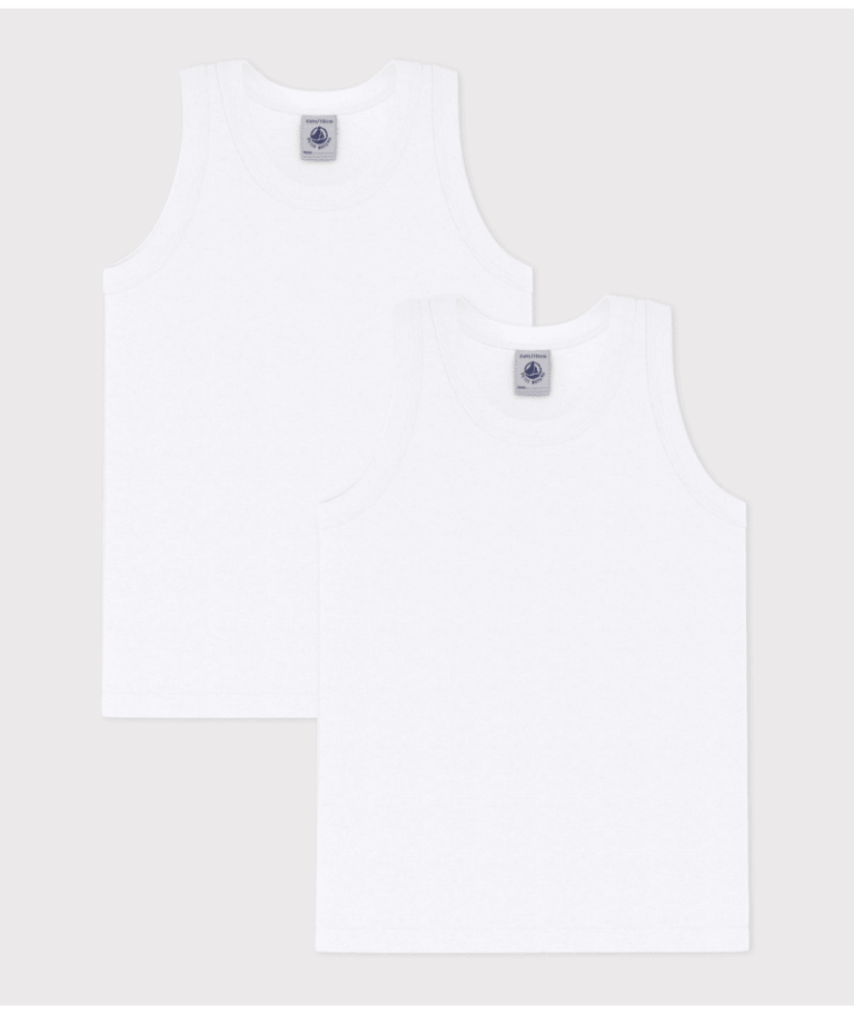 Set Kinderhemdjes Jongen - Wit - Petit Bateau