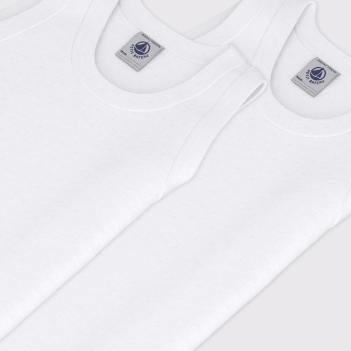 Set Kinderhemdjes Jongen - Wit - Petit Bateau