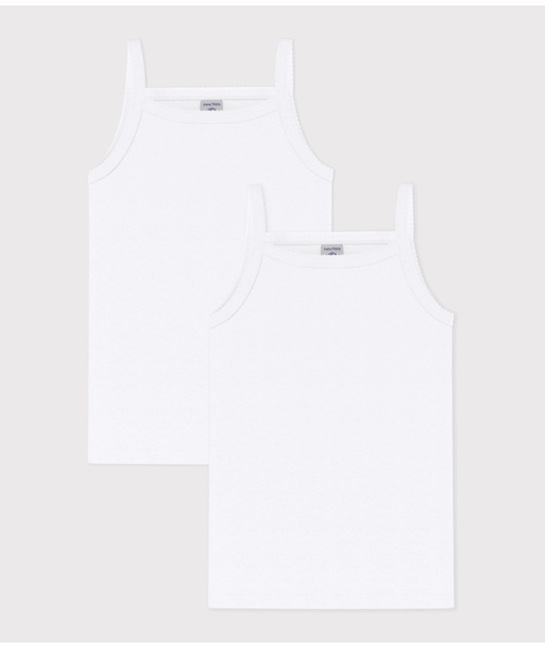 Set Kinderhemdjes Meisje - Wit - Petit Bateau