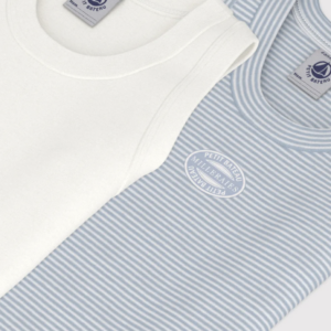 Set Onderhemdjes - Blue Stripes - Petit Bateau