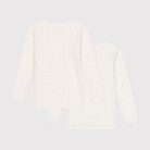 Set Onderlijfjes Met Lange Mouwen - Hartjes - Petit Bateau