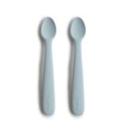 Set Siliconen babylepels - Powder Blue - Mushie