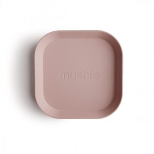Set bordjes square - Blush - Mushie Set bordjes square - Blush - Mushie