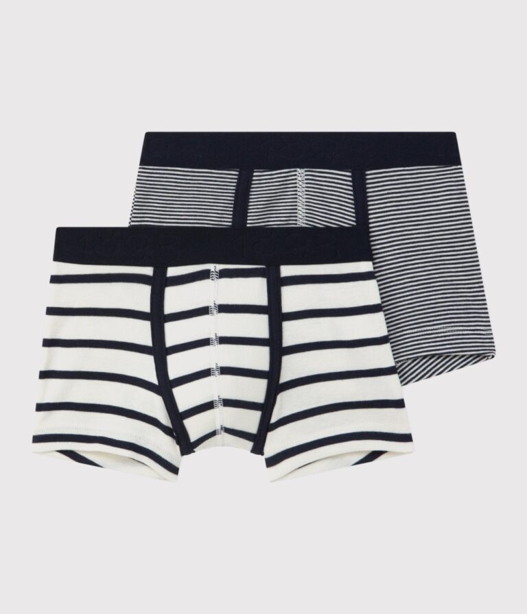 Set van 2 gestreepte boxershorts - Petit Bateau