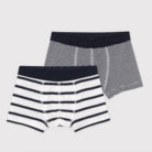 Set van 2 gestreepte boxershorts - Petit Bateau