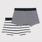 Set van 2 gestreepte boxershorts - Petit Bateau