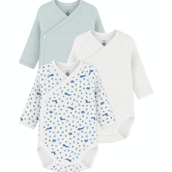 Set van 3 Body’s - Vosjes - Petit Bateau