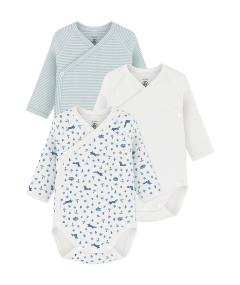 Set van 3 Body’s - Vosjes - Petit Bateau