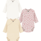 Set van 3 body’s - Pastel Appeltjes - Petit Bateau