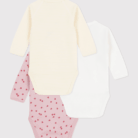 Set van 3 body’s - Pastel Appeltjes - Petit Bateau