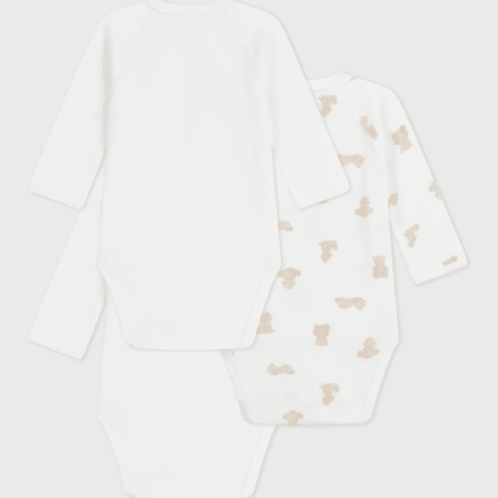 Set van 3 body’s - Teddy bear - Petit Bateau