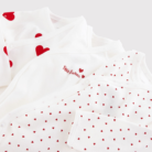 Set van 3 overslagbody's lange mouwen - Hartjes - Petit Bateau