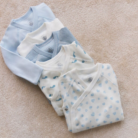 Set van 5 overslagbody’s lange mouwen - Whales - Petit Bateau