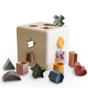 Shape Sorting Box - Mushie Shape Sorting Box - Mushie