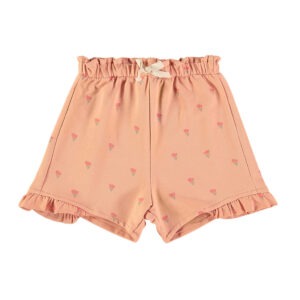 Shorts - Poppies Apricot - Babyclic