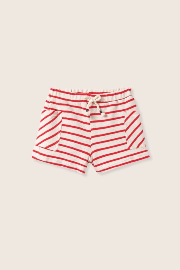 Shorts Rocco - Tomato Stripes - My Little Cozmo