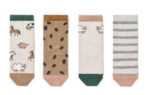 Sila Socks - Set van 4 - Farm Sandy - Liewood