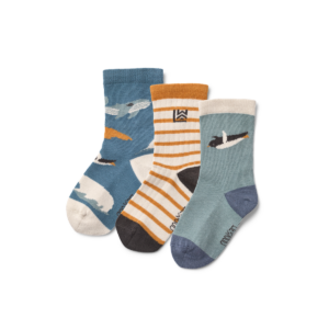 Silas Socks 3-Pack - Arctic Sea / Ocean view - Liewood