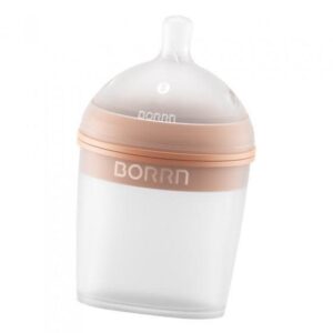 Silicone Babyfles 150ml - Oranje - Borrn