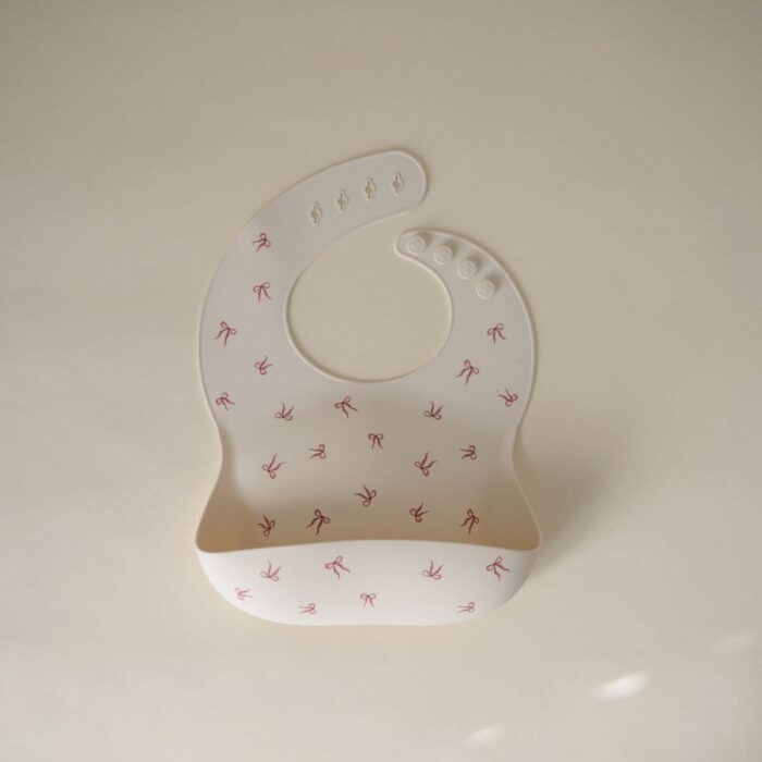 Silicone Bib - Bows - Mushie