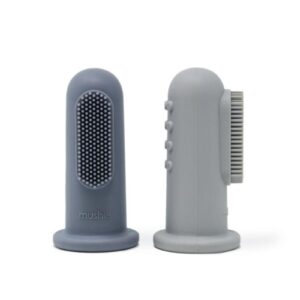 Silicone Vingertandenborstel - Winds/Stone - Mushie