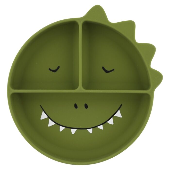 Siliconen bord met vakjes en zuignap - Mr. Dino - Trixie