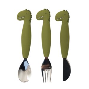 Siliconen eetset 3 stuks - Mr. Dino - Trixie