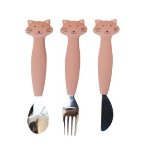 Siliconen eetset 3 stuks - Mrs Cat - Trixie
