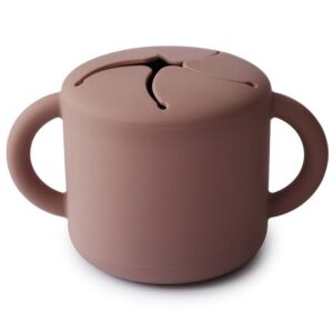 Siliconen snack cup - Cloudy Mauve - Mushie