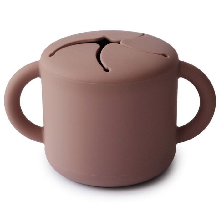 Siliconen snack cup - Cloudy Mauve - Mushie