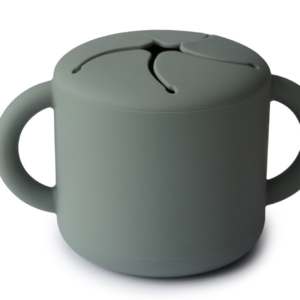 Siliconen snack cup - Dried Thyme - Mushie