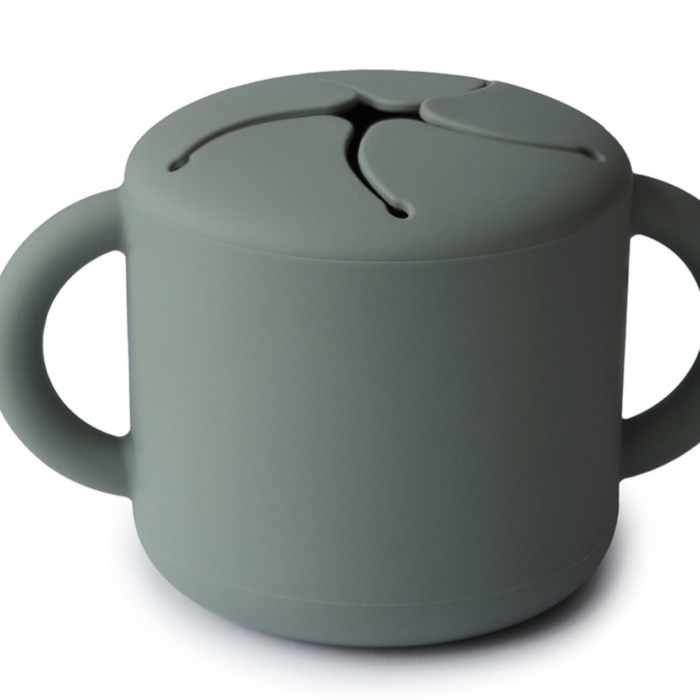 Siliconen snack cup - Dried Thyme - Mushie