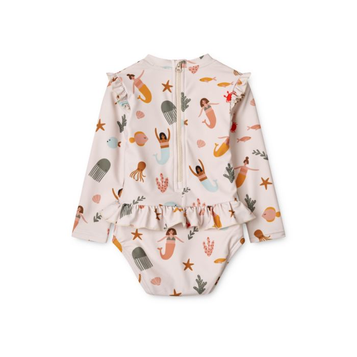 Sille Baby Swimsuit - Mermaids/Sandy - Liewood Sille Baby Swimsuit - Mermaids/Sandy - Liewood