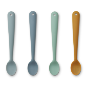 Siv Feeding Spoon 4-Pack - Blue Multi Mix - Liewood