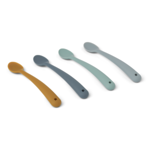 Siv Feeding Spoon 4-Pack - Blue Multi Mix - Liewood
