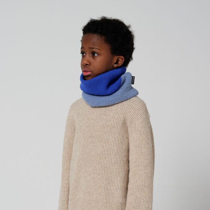 Sjaal Bee Real - Bright Marina/Light Denim Blue - Gosoaky Sjaal Bee Real - Bright Marina/Light Denim Blue - Gosoaky