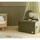 Sleepover Mattress Velvet - Olive Green - Nobodinoz