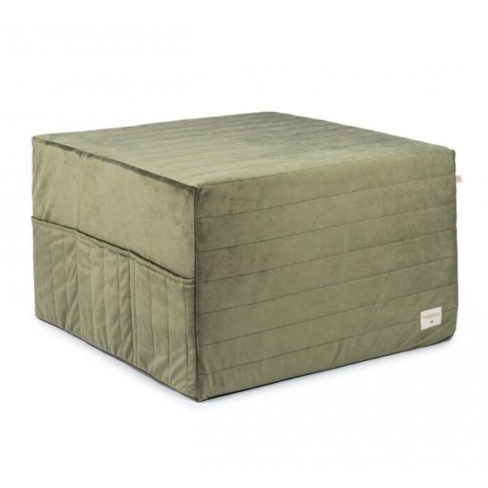 Sleepover Mattress Velvet - Olive Green - Nobodinoz Sleepover Mattress Velvet - Olive Green - Nobodinoz