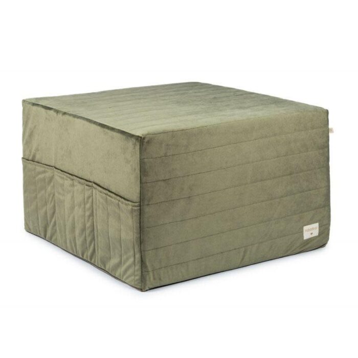 Sleepover Mattress Velvet - Olive Green - Nobodinoz Sleepover Mattress Velvet - Olive Green - Nobodinoz