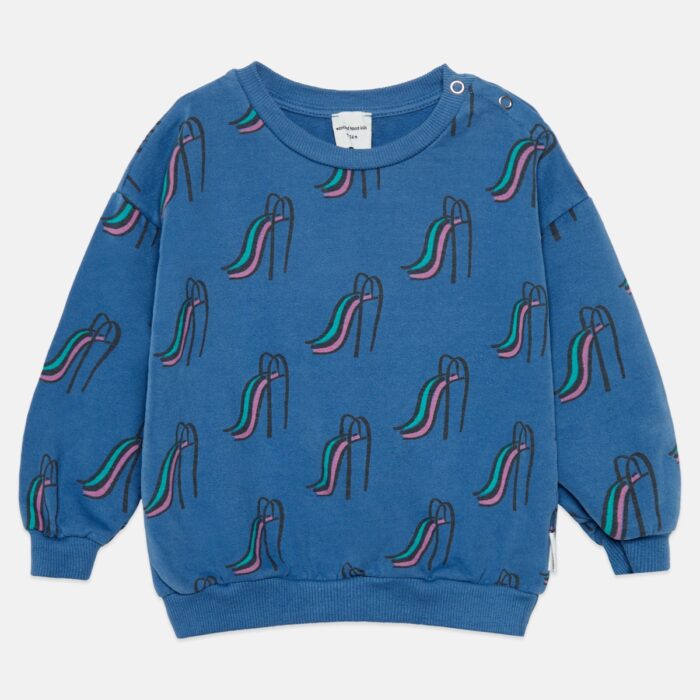 Slides all over baby sweatshirt - Blue - Weekend House Kids Slides all over baby sweatshirt - Blue - Weekend House Kids