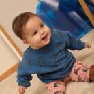 Slides all over baby sweatshirt - Blue - Weekend House Kids