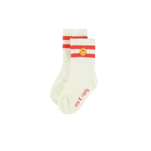 Smiley Socks - Coral - Ella & Rapha