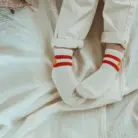 Smiley Socks - Coral - Ella & Rapha