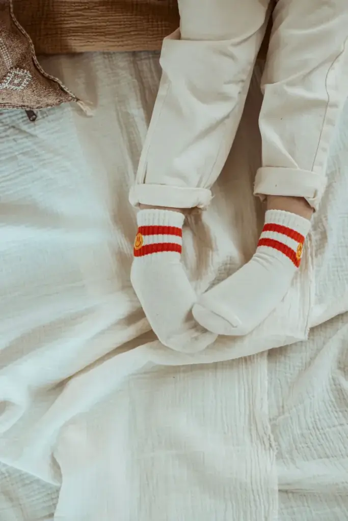 Smiley Socks - Coral - Ella & Rapha