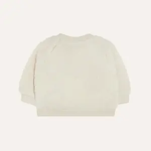 Smiling Face Baby Sweatshirt - Ecru - The Campamento Smiling Face Baby Sweatshirt - Ecru - The Campamento