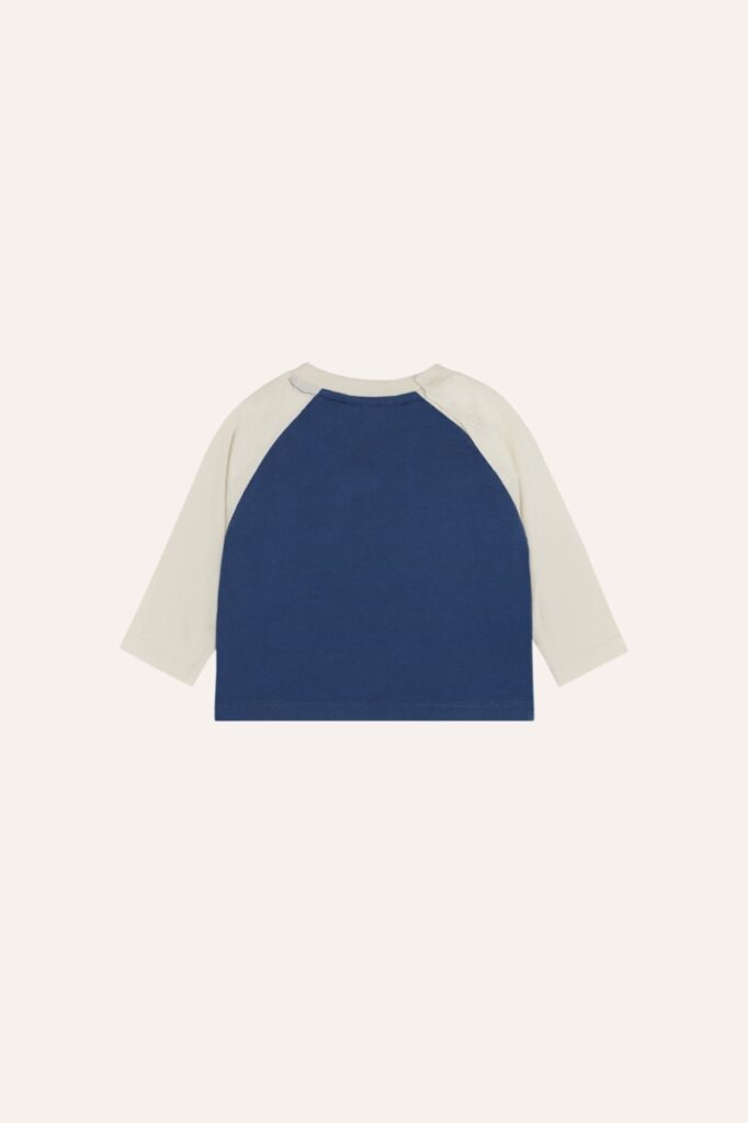 Smiling Face Baby Tshirt - Blue - The Campamento